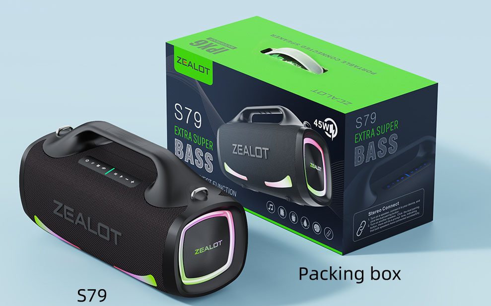 Zealot S79 Bluetooth Speaker Outdoor Subwoofer 100W